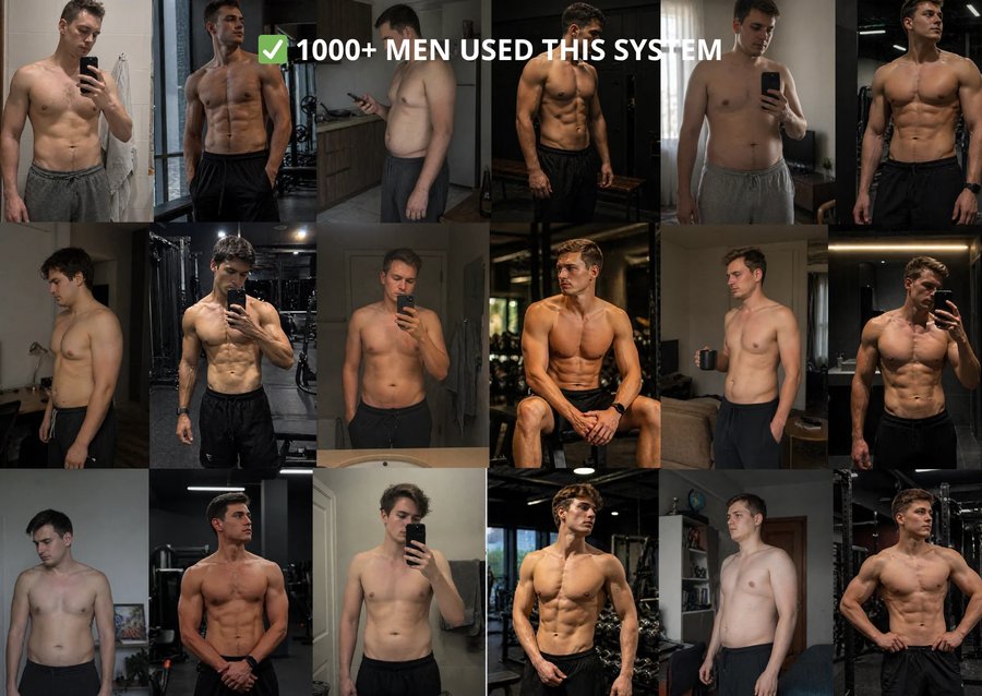 1000+ men used this system — before and after transformations