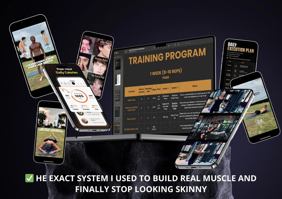 The exact system to build muscle and a V-shape physique
